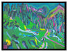Ernst Ludwig Kirchner - Landschaft Sertigal  auf Leinwandbild gerahmt Größe 80x60