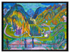 Ernst Ludwig Kirchner - Sertig-Tal im Herbst    auf Leinwandbild gerahmt Größe 80x60