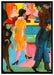 Ernst Ludwig Kirchner - Straßenbild vor dem Frisieurlad auf Leinwandbild gerahmt Größe 100x70