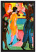 Ernst Ludwig Kirchner - Straßenbild vor dem Frisieurlad  auf Leinwandbild gerahmt Größe 60x40