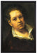 Francisco de Goya - Selbstportrait  auf Leinwandbild gerahmt Größe 60x40