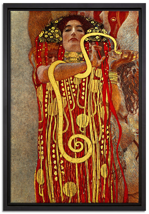 Gustav Klimt - Hygieia  auf Leinwandbild gerahmt Größe 60x40