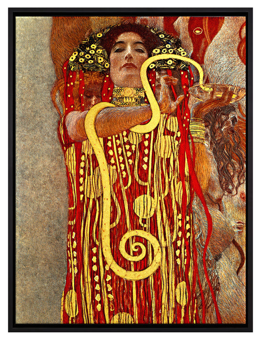 Gustav Klimt - Hygieia  auf Leinwandbild gerahmt Größe 80x60