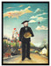 Henri Rousseau - Selbstbildnis mit Palette Naivism  auf Leinwandbild gerahmt Größe 80x60