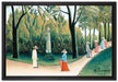 Henri Rousseau - Die Luxemburg Gärten - Shopin-Monument  auf Leinwandbild gerahmt Größe 60x40