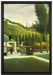 Henri Rousseau - Der Zoll   auf Leinwandbild gerahmt Größe 60x40
