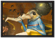Hieronymus Bosch - Ausschnitt aus Garten der Lüste I  auf Leinwandbild gerahmt Größe 60x40