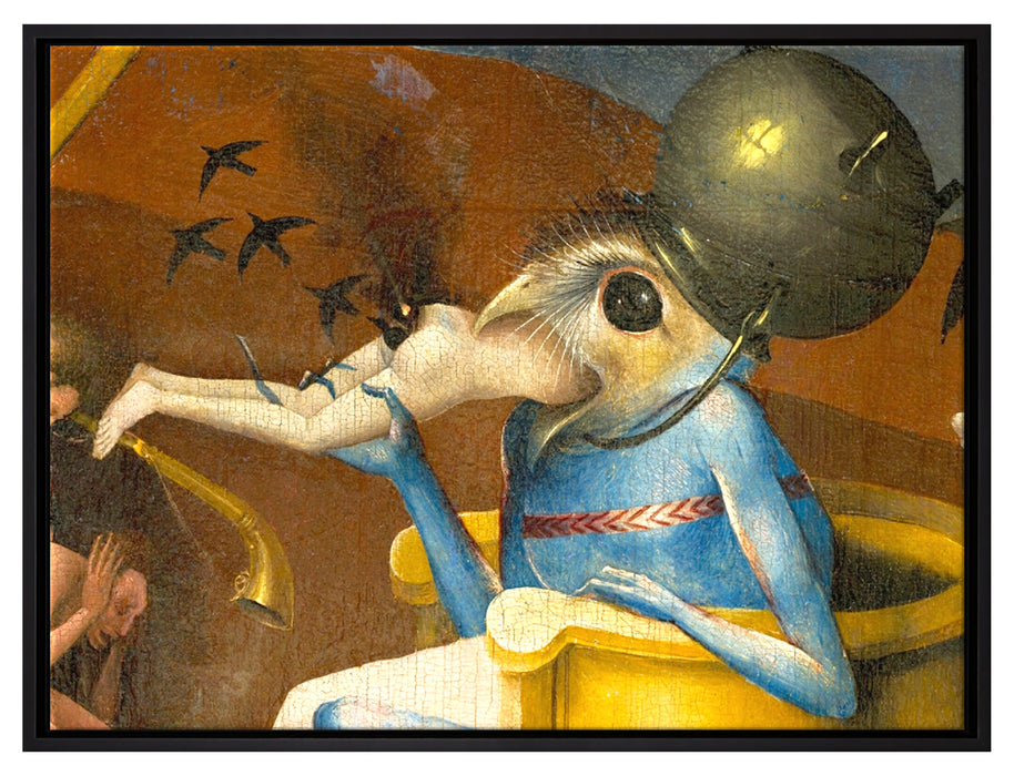 Hieronymus Bosch - Ausschnitt aus Garten der Lüste I  auf Leinwandbild gerahmt Größe 80x60