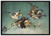 Hieronymus Bosch - Ausschnitt aus Garten der Lüste II auf Leinwandbild gerahmt Größe 100x70