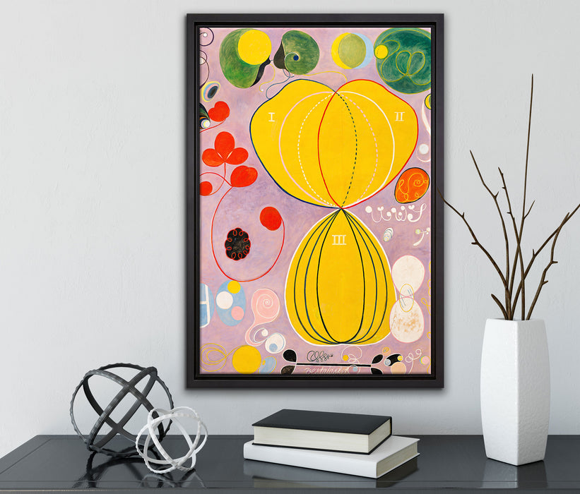 Hilma af Klint - Adulthood auf Leinwandbild gerahmt mit Kirschblüten