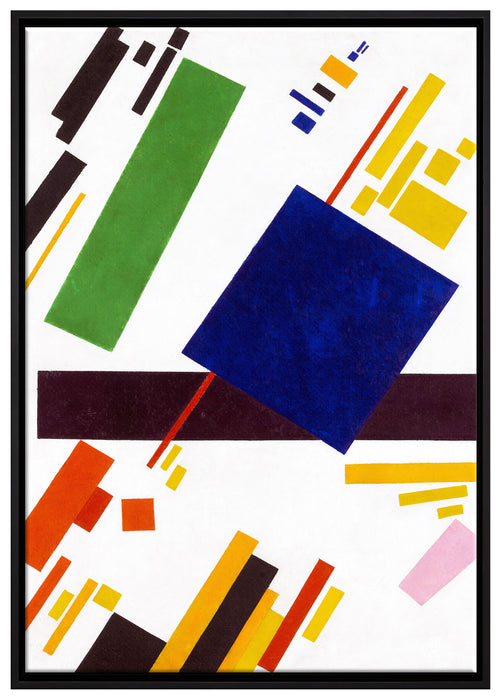 Kasimir Malewitsch - Suprematist Komposition auf Leinwandbild gerahmt Größe 100x70