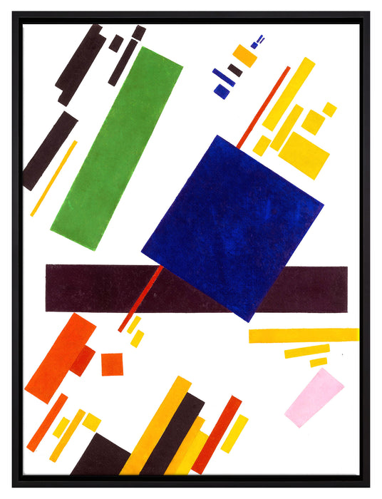 Kasimir Malewitsch - Suprematist Komposition  auf Leinwandbild gerahmt Größe 80x60