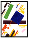Kasimir Malewitsch - Suprematist Komposition  auf Leinwandbild gerahmt Größe 80x60