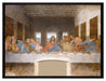 Leonardo da Vinci - Das letzte Abendmahl   auf Leinwandbild gerahmt Größe 80x60