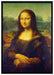 Leonardo da Vinci - Mona Lisa  auf Leinwandbild gerahmt Größe 100x70