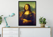 Leonardo da Vinci - Mona Lisa  auf Leinwandbild gerahmt verschiedene Größen im Wohnzimmer