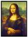 Leonardo da Vinci - Mona Lisa   auf Leinwandbild gerahmt Größe 80x60