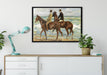 Max Liebermann - Zwei Reiter am Strand  auf Leinwandbild gerahmt verschiedene Größen im Wohnzimmer