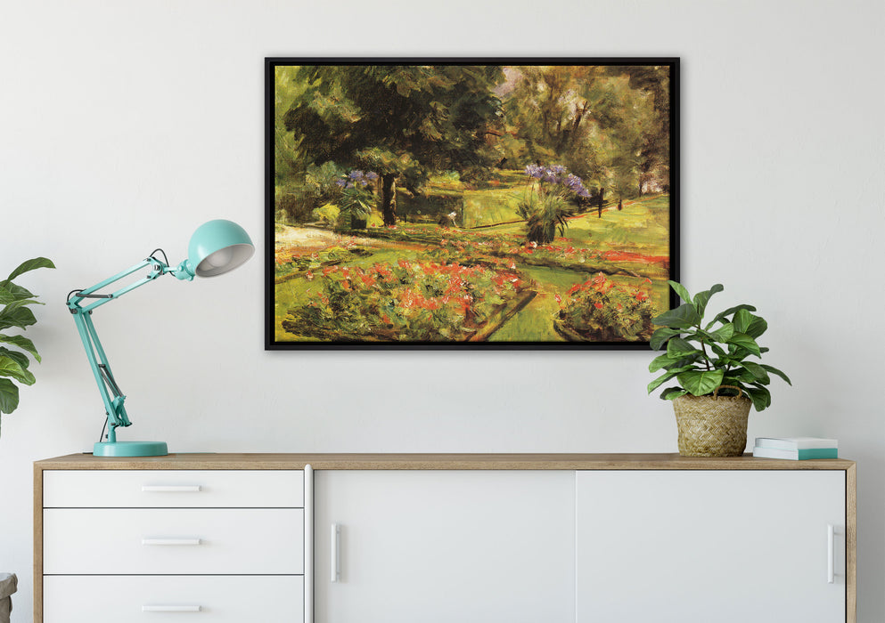 Max Liebermann - Wannseegarten  auf Leinwandbild gerahmt verschiedene Größen im Wohnzimmer