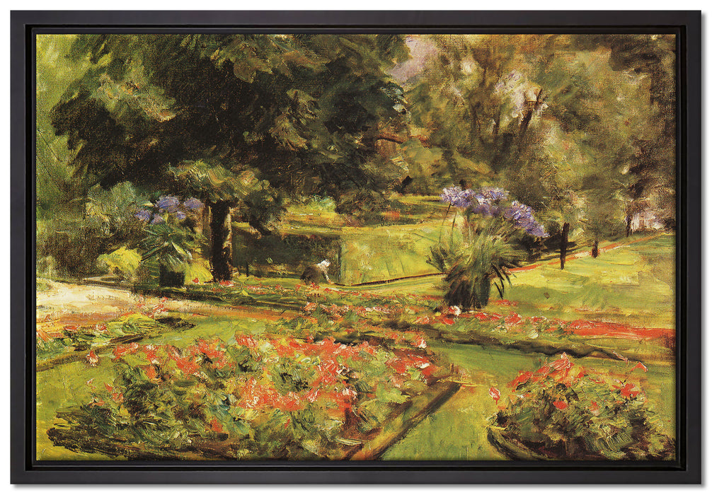 Max Liebermann - Wannseegarten   auf Leinwandbild gerahmt Größe 60x40