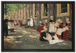 Max Liebermann - Freistunde im Amsterdamer Waisenhaus   auf Leinwandbild gerahmt Größe 60x40