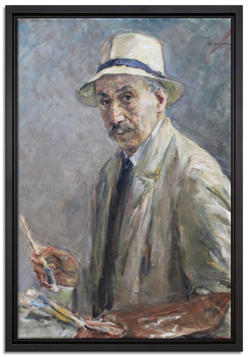 Max Liebermann - Selbstbildnis   auf Leinwandbild gerahmt Größe 60x40