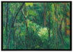 Paul Cézanne - Innenleben eines Waldes  auf Leinwandbild gerahmt Größe 100x70