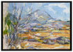 Paul Cézanne - Das Gebirge Sainte-Victoire  auf Leinwandbild gerahmt Größe 100x70