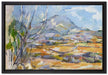 Paul Cézanne - Das Gebirge Sainte-Victoire   auf Leinwandbild gerahmt Größe 60x40