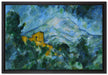 Paul Cézanne - Mont Sainte-Victoire im Dunkeln   auf Leinwandbild gerahmt Größe 60x40