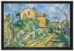 Paul Cézanne - Das Haus Maria am Weg zum Château Noir  auf Leinwandbild gerahmt Größe 60x40