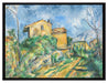 Paul Cézanne - Das Haus Maria am Weg zum Château Noir  auf Leinwandbild gerahmt Größe 80x60