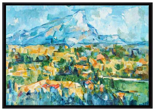 Paul Cézanne - Berg Sainte-Victoire  auf Leinwandbild gerahmt Größe 100x70