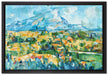 Paul Cézanne - Berg Sainte-Victoire   auf Leinwandbild gerahmt Größe 60x40