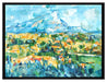 Paul Cézanne - Berg Sainte-Victoire   auf Leinwandbild gerahmt Größe 80x60