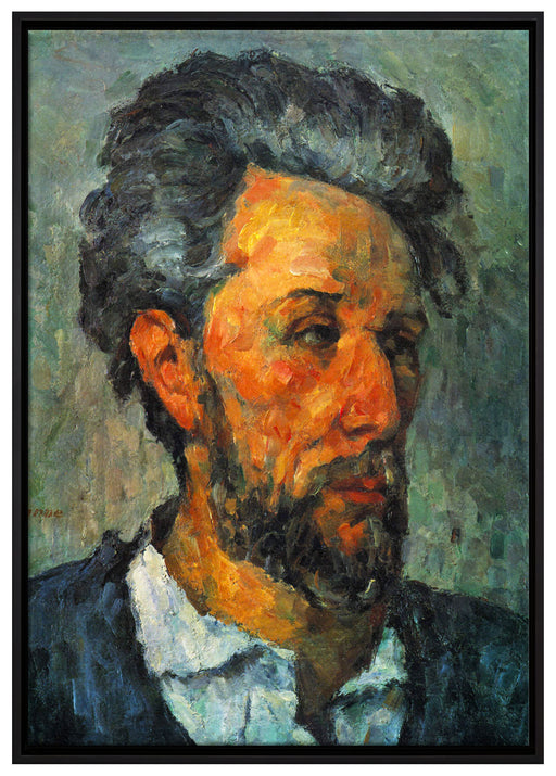Paul Cézanne - Portrait of Victor Chocquet  auf Leinwandbild gerahmt Größe 100x70
