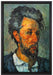Paul Cézanne - Portrait of Victor Chocquet   auf Leinwandbild gerahmt Größe 60x40