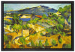 Paul Cézanne - Berge in der Provence  auf Leinwandbild gerahmt Größe 60x40