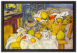 Paul Cézanne - Stillleben mit Korb  auf Leinwandbild gerahmt Größe 60x40