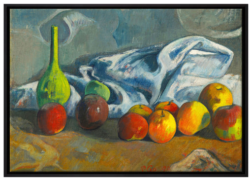 Paul Gauguin - Stillleben mit Äpfeln  auf Leinwandbild gerahmt Größe 100x70