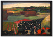Paul Gauguin - Heuhaufen in der Bretagne  auf Leinwandbild gerahmt Größe 60x40