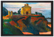 Paul Gauguin - LA MAISON DU PAN-DU  auf Leinwandbild gerahmt Größe 60x40