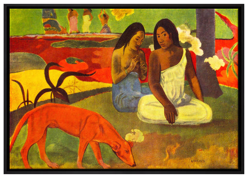 Paul Gauguin - Arearea  auf Leinwandbild gerahmt Größe 100x70