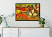Paul Gauguin - Arearea  auf Leinwandbild gerahmt verschiedene Größen im Wohnzimmer