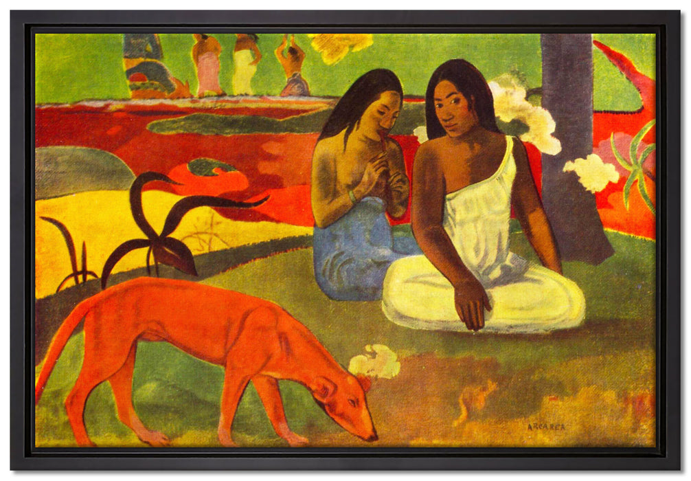 Paul Gauguin - Arearea   auf Leinwandbild gerahmt Größe 60x40