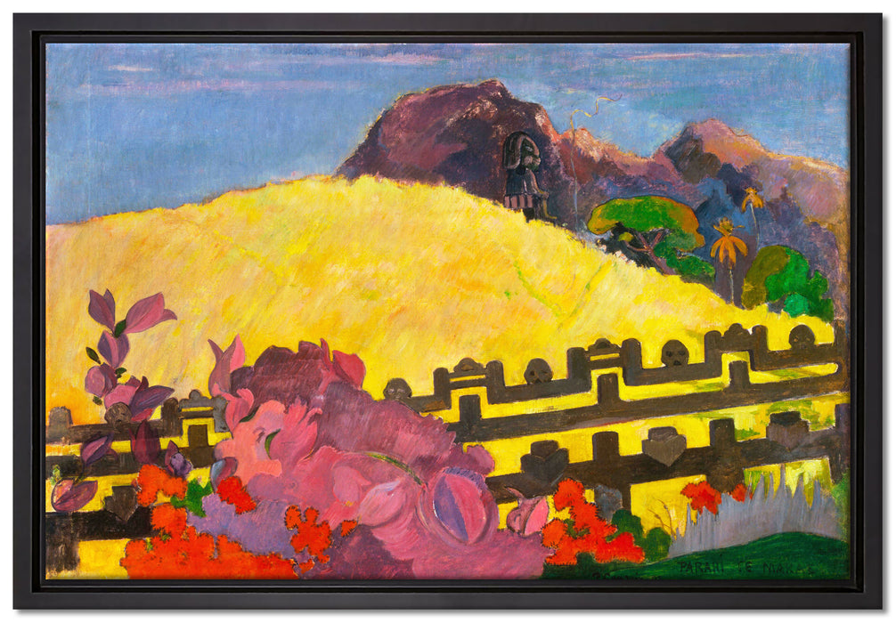 Paul Gauguin - Der heilige BergPARAHI TE MARAE  auf Leinwandbild gerahmt Größe 60x40