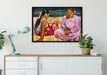 Paul Gauguin - Tahitische Frauenoder Frauen von Tahit auf Leinwandbild gerahmt verschiedene Größen im Wohnzimmer