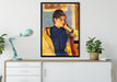 Paul Gauguin - Portrait von Madeleine Bernard auf Leinwandbild gerahmt verschiedene Größen im Wohnzimmer