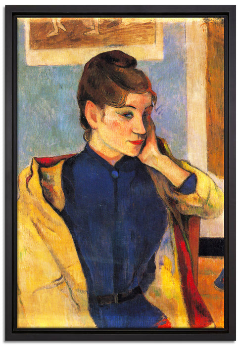 Paul Gauguin - Portrait von Madeleine Bernard  auf Leinwandbild gerahmt Größe 60x40