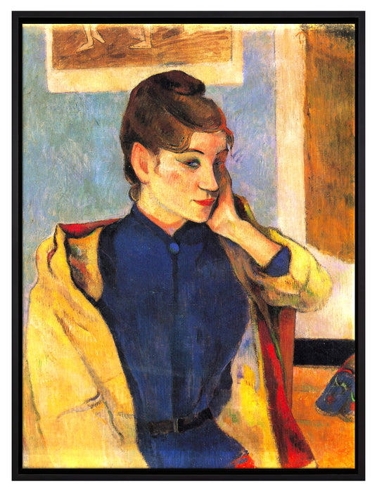 Paul Gauguin - Portrait von Madeleine Bernard  auf Leinwandbild gerahmt Größe 80x60